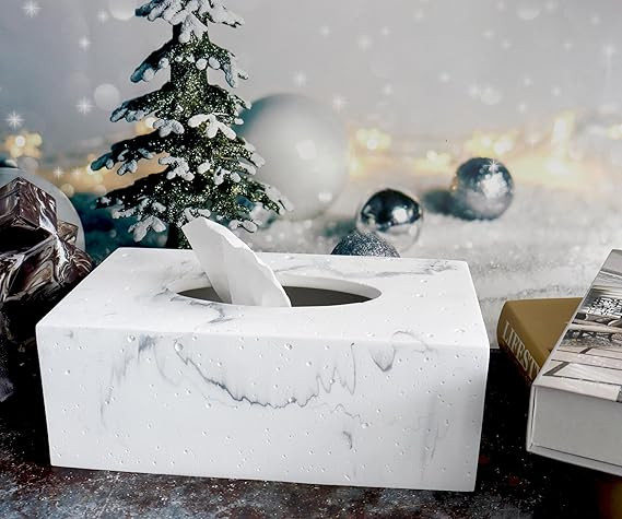 Hymmah Rectangular Tissue Box Cover Kleenex Box Holder,Unique Meteorites Design Kleenex Box Cover... | Amazon (US)