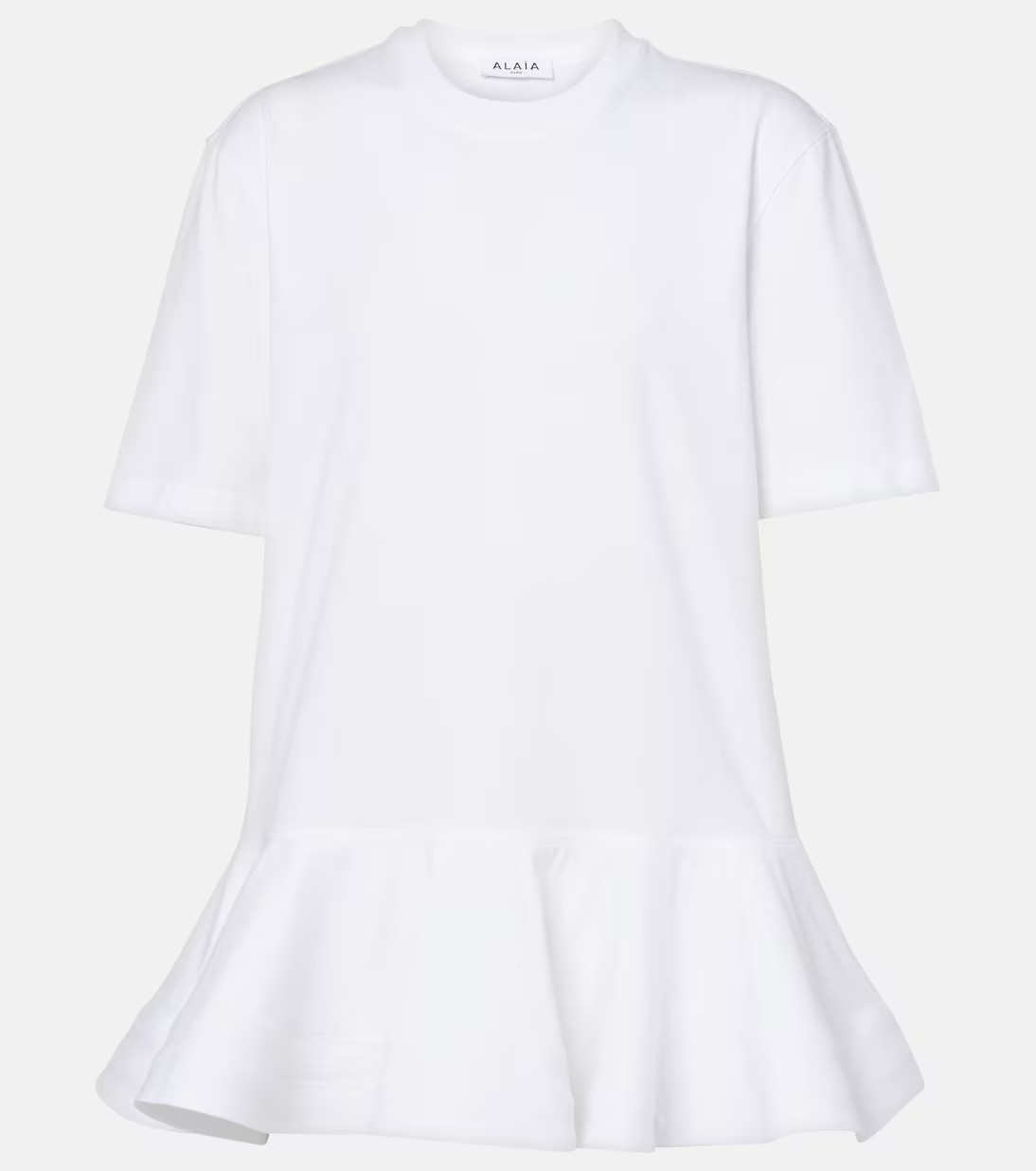 Peplum cotton jersey T-shirt | Mytheresa (UK)