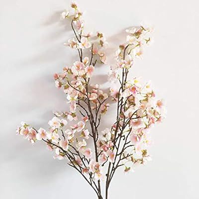 NOLAST 2 Pack 37" Long of Plum Blossom Artificial Flowers Fake Flower Cherry Blossom for Home Wed... | Amazon (US)