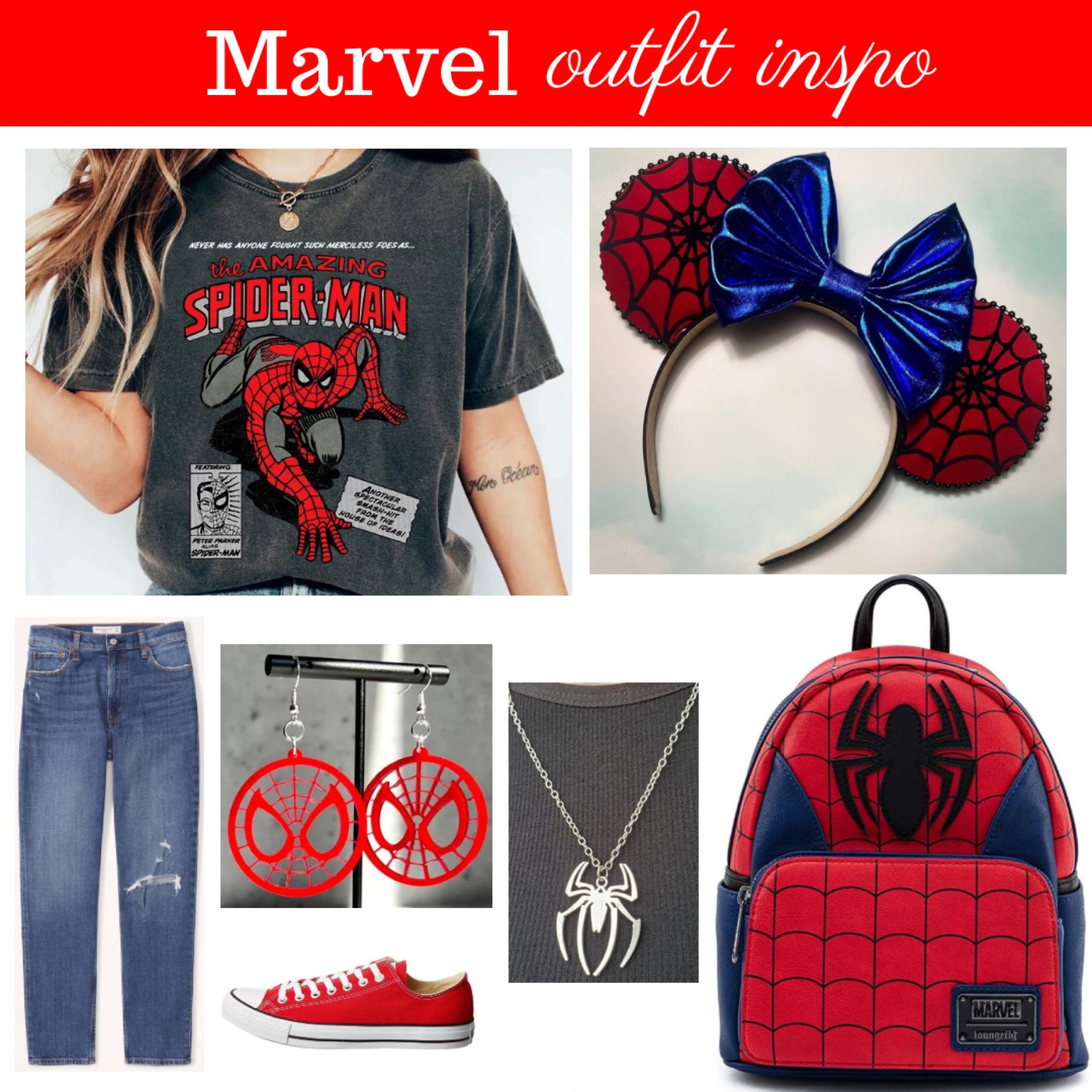Marvel Spider-Man outfit perfect for a day at the Disney Parks 

#disneyworld #disneyworldoutfit
#disneyoutfit #disney #marvel #marveloutfit #spiderman #spidermanoutfit

#LTKunder50 #LTKfamily #LTKstyletip