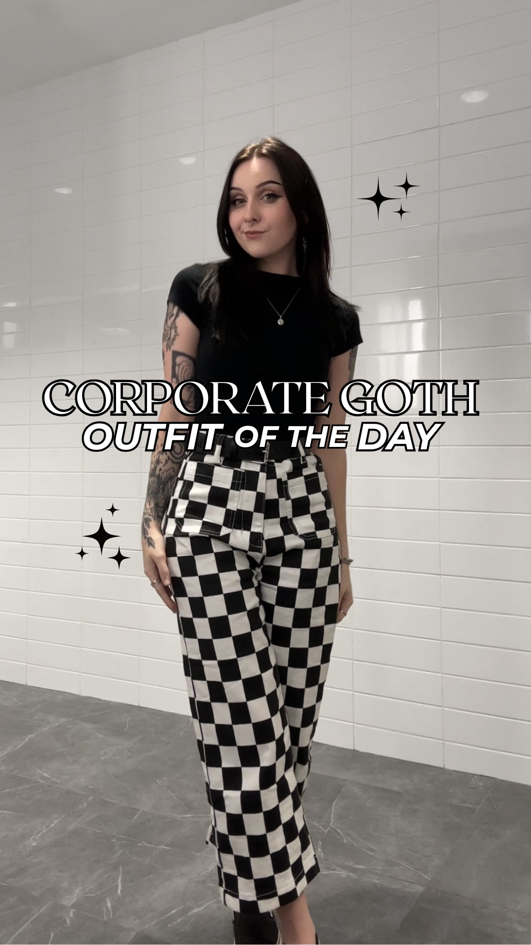 casual day at the office 🏁🖤

#corporategoth #officefashion #ootd #softalt #altfashion 

#LTKootd #LTKPetite #LTKFindsUnder50