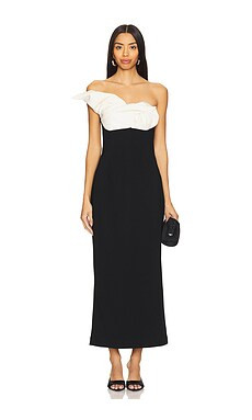 Rachel Gilbert Cassidy Dress in Black & Coconut from Revolve.com | Revolve Clothing (Global)