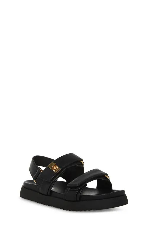 Steve Madden Mona Sandal in Black at Nordstrom, Size 1 M | Nordstrom