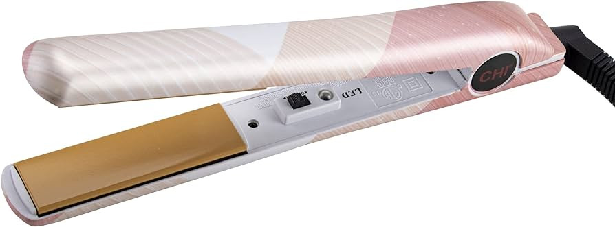 CHI Original Ceramic Hair Straightening Flat Iron| 1" Plates | Pink Print | Professional Salon Mo... | Amazon (US)