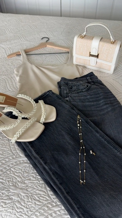 A little beige, a little black, and just enough pearls 🖤

The kind of outfit that takes you from happy hour cocktails to dinner reservations without missing a beat. Effortless, elevated, and always a good idea for a night out 🥂🌴🌺

#DateNightStyle #DinnerAndDrinks #HappyHourOutfit #NightOutLook #SoftInfluencerStyle #NeutralStyle #PearlDetails #WideLegJeans #ElevatedCasual #ClassyStyle #EffortlessStyle #FashionInspo #SummerStyle #OOTD #StyleInspiration

#LTKSeasonal #LTKSaleAlert #LTKMidsize