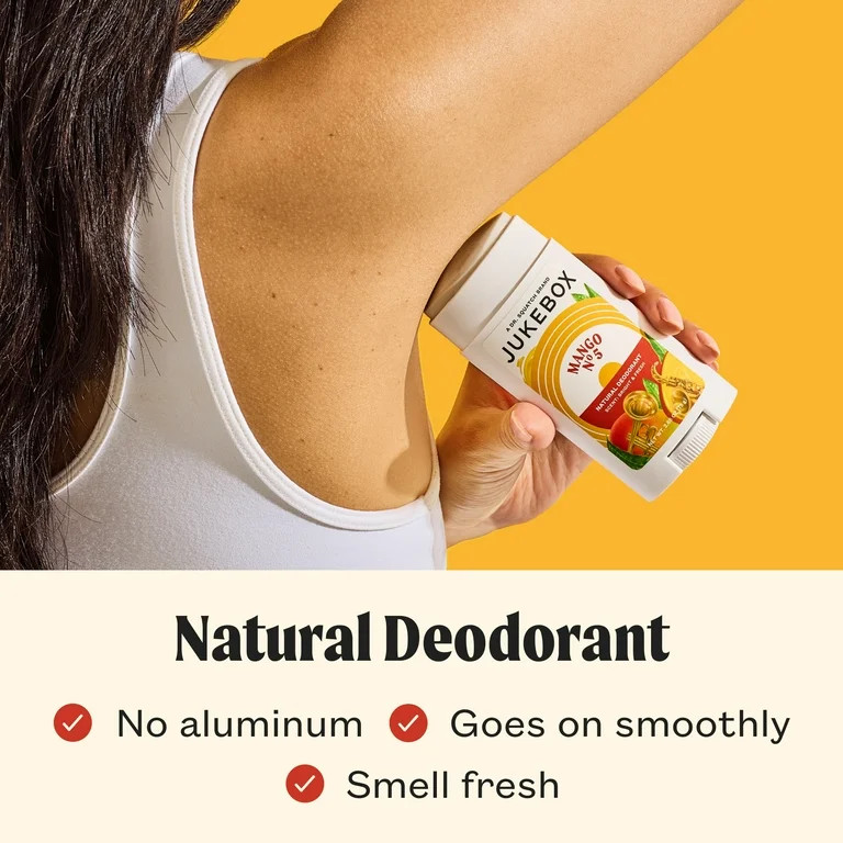 Jukebox Mango No. 5 Natural Deodorant Aluminum Free Deodorant for Women, 2.65 oz - Walmart.com | Walmart (US)