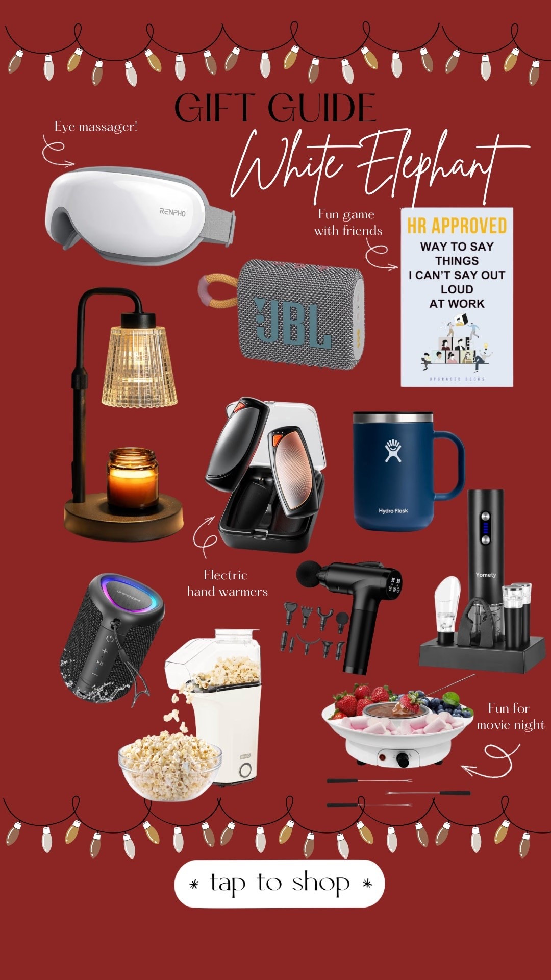 Gift guide for white elephant 

#LTKHoliday #LTKFindsUnder50 #LTKGiftGuide