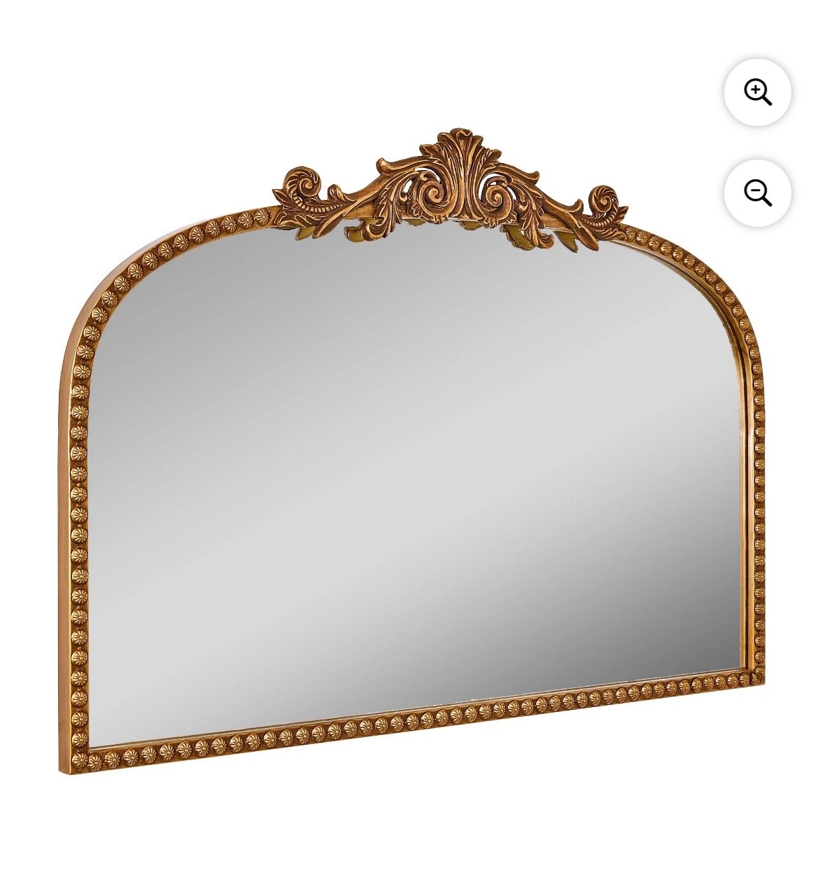 This gold arch mantel mirror is such a stunning piece 🤍 I styled it on my vintage vanity, but it’s just as gorgeous over a mantel or console table. The arched design and gold finish give you that high end look for a fraction of the price and it’s from Walmart! ✨ Perfect find if you’re looking for an affordable luxe mirror for your home.

#LTKFindsUnder100 #LTKHome