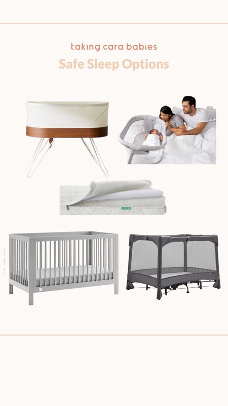 Safe sleep options are labeled as: “crib,” “bassinet,” “portable crib,” or “play yard.” Anything by any other label is not safe for sleep. This includes: nappers, loungers, sleepers, nests, seats, bouncers, swings, or anything by any other name. 

#LTKfindsunder100 #LTKbump #LTKbaby