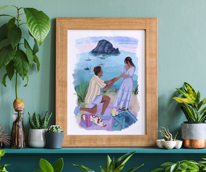 Custom Family Portrait. Illustrated Personalised Couples | Etsy | Etsy (US)
