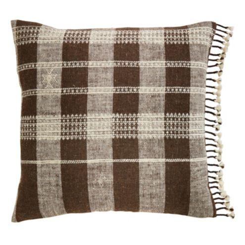 Lourdes Wool Linen Throw Pillow Cover in Plaid Decorative Accent | Ballard Designs, Inc.