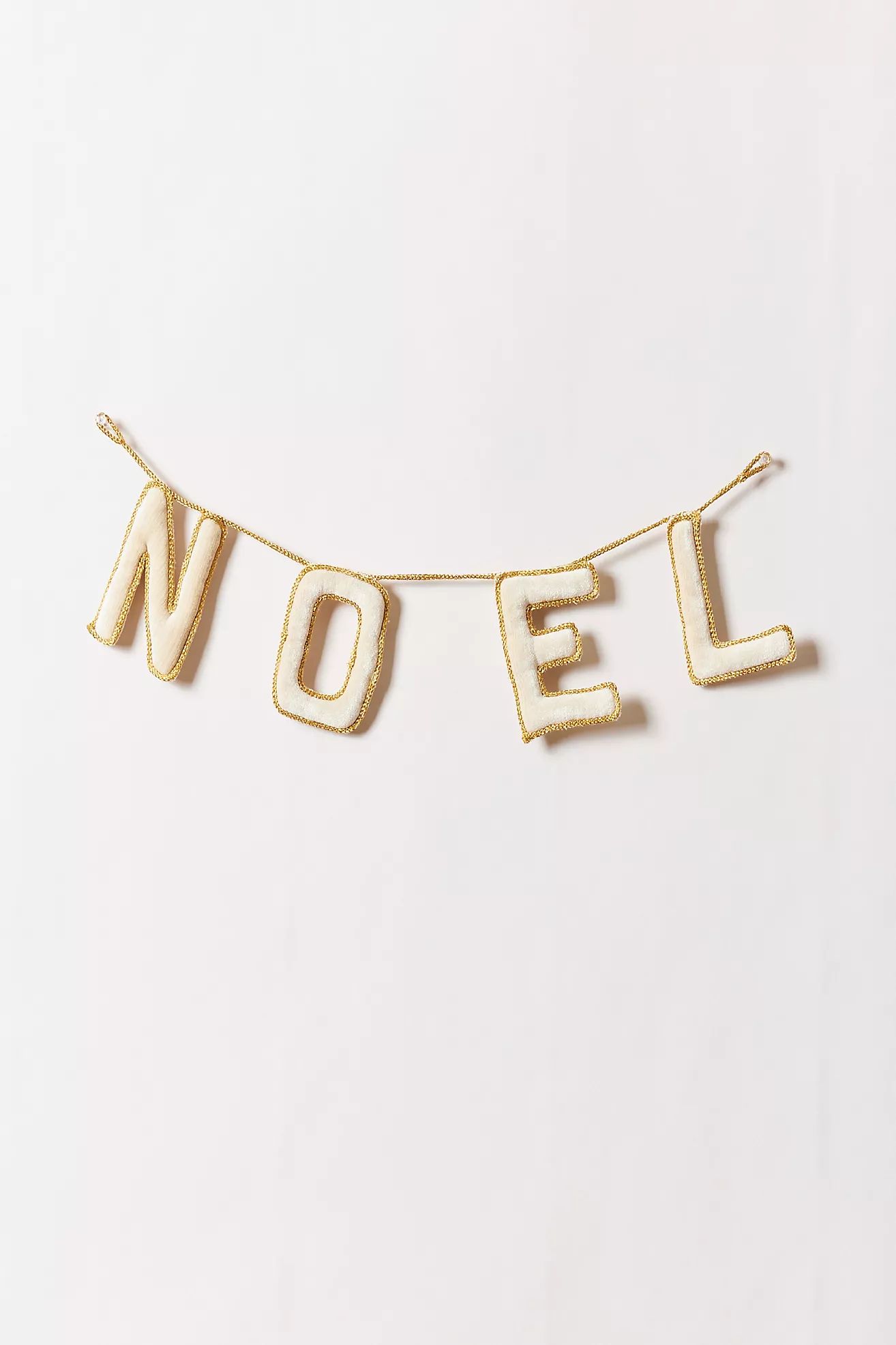 Farmhouse Pottery Holiday Greeting Garland | Anthropologie (US)