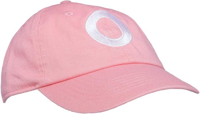 Tiny Expressions - Monogrammed Toddler Girls Baseball Cap | Adjustable Pink Hat | Amazon (US)