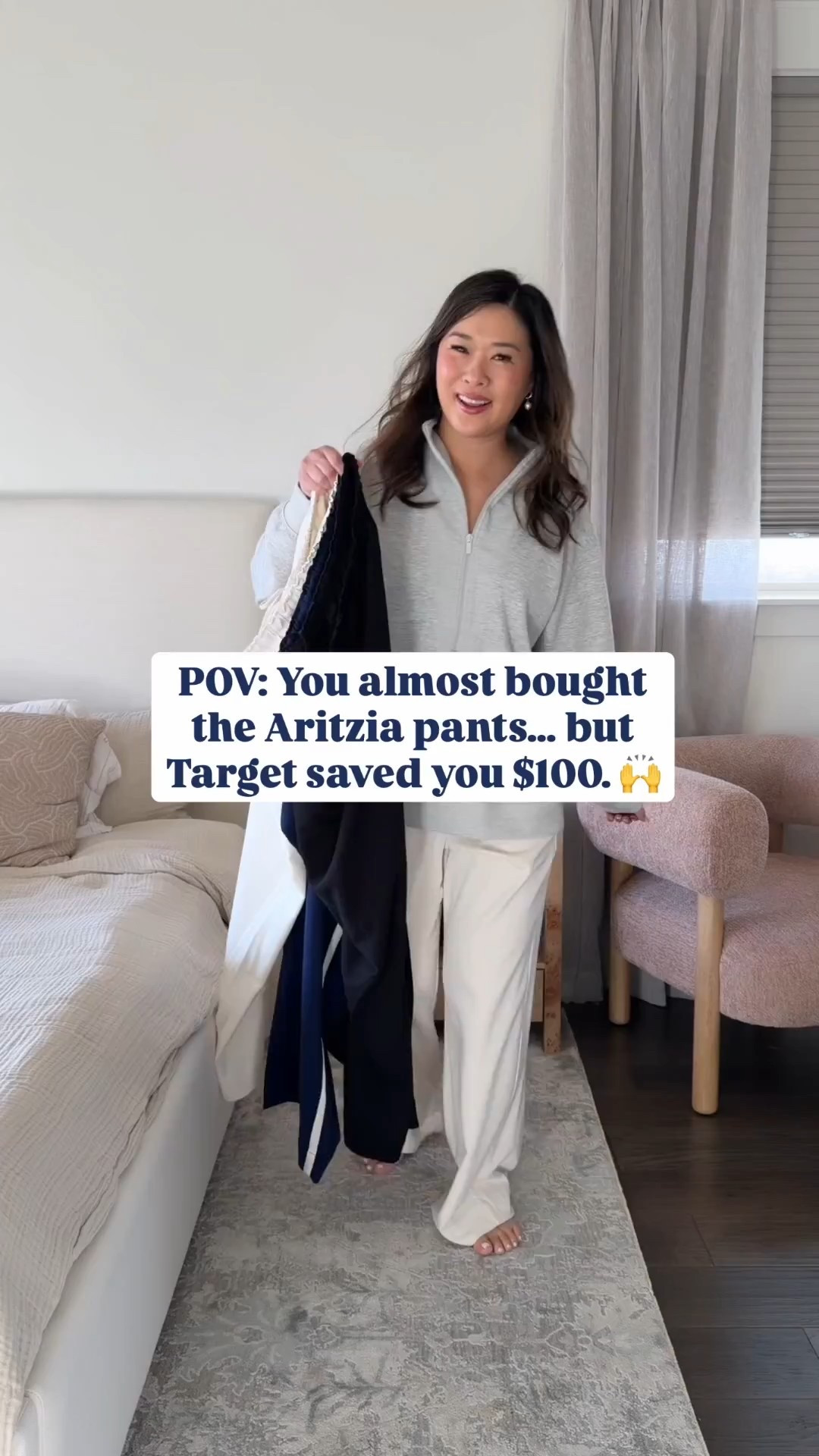 THE viral Target pants are on sale this weekend… so just grab every color cuz trust me, you will wear them a ton!! They look and feel like Aritzia, but for way less!! 

I wear size 6/8 and am wearing a Medium Regular. These pants also come in Short and Long lengths. I could probably wear Short with some shoes but I kind of do like them a little longer!! 

Denim Shirt: Large
White Tee: Medium
Pink Sweater: Medium
Cream Cardigan: Medium 

Affordable fashion, look for less, spring fashion, mom style, outfit inspo 

#LTKSeasonal #LTKgrwm #LTKootd