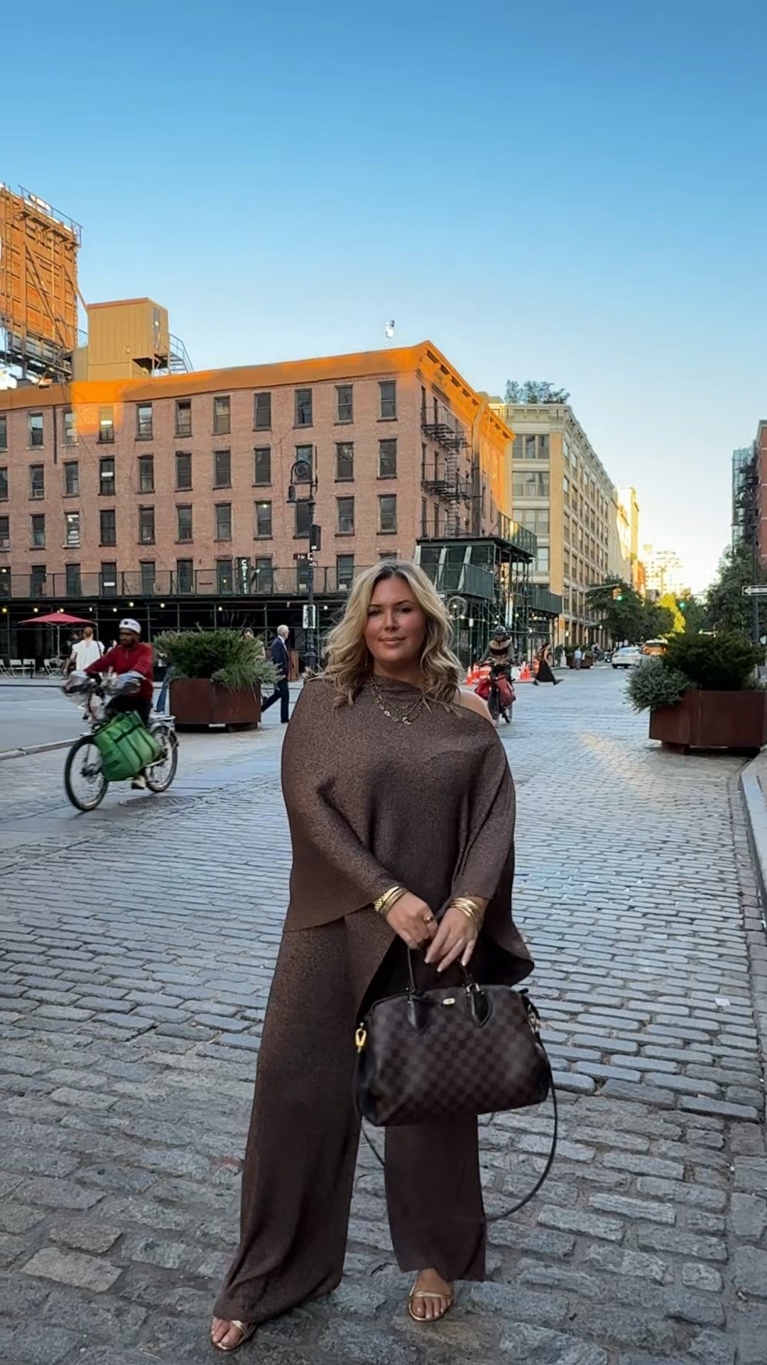 NYFW!! Wearing a 18/20 in the brown set! And a size 2X in the first outfit. Plus size, outfit inspo, fall fashion, apron belly, mom life

#LTKMidsize #LTKPlusSize #LTKSeasonal
