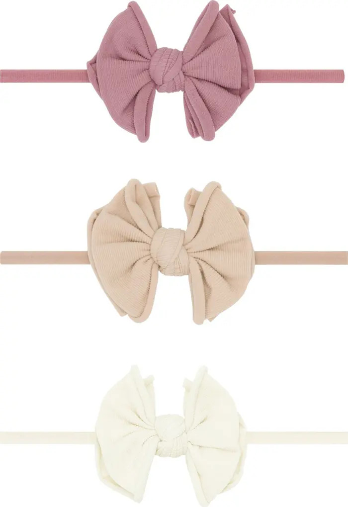 Baby Bling 3-Pack Baby Fab Skinny Bow Headbands | Nordstrom | Nordstrom