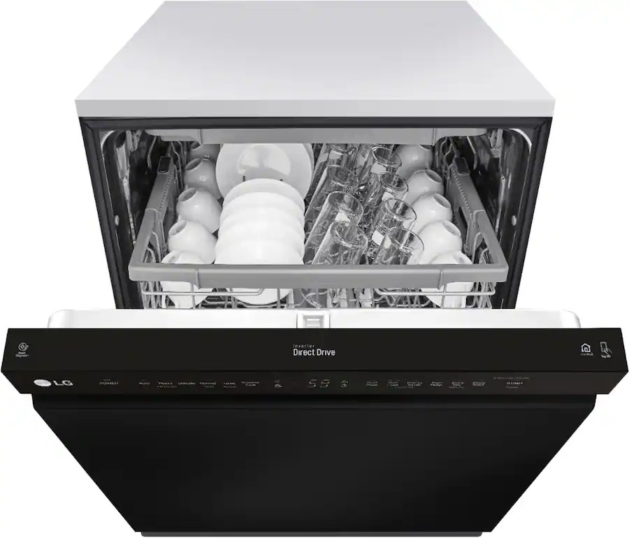 LG - 24" Front Control Built-In Stainless Steel Tub Dishwasher with 3rd Rack, QuadWash, and 48dba... | Best Buy U.S.