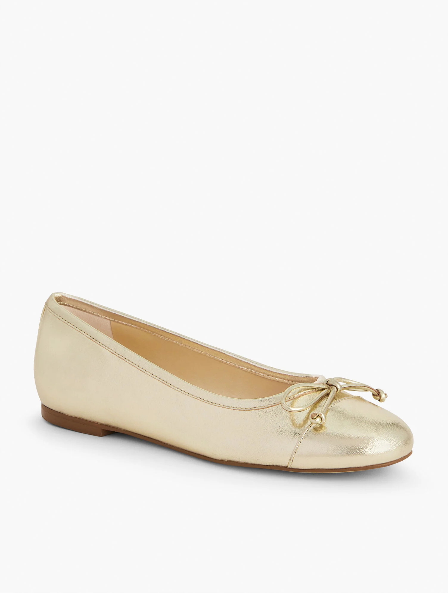 Blair Metallic Nappa Ballet Flats | Talbots