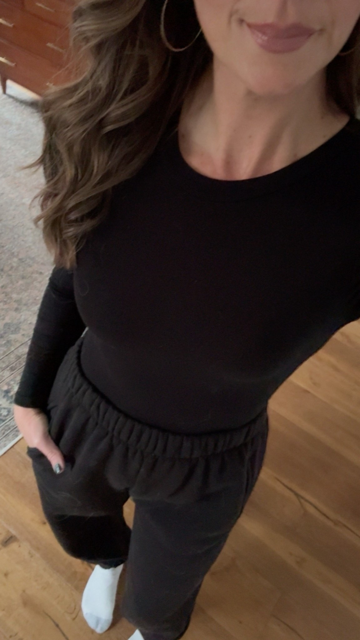 Oversized sweats > leggings. I love a good pair of baggy sweats. So cozy and comfy especially during the super cold days. Mine are older but I found similar ones!