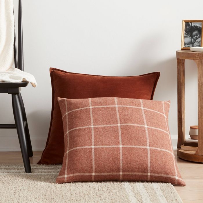 Windowpane Plaid Throw Pillow - Threshold™ | Target