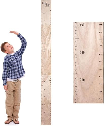 HOMEE Growth Chart for Wall, Wooden Height Chart for Kids，Natural Wood Height Measurement for Kids，Height Ruler Measurement Growth Chart for Baby Kid Room Nursery Wall Decor | Amazon (US)