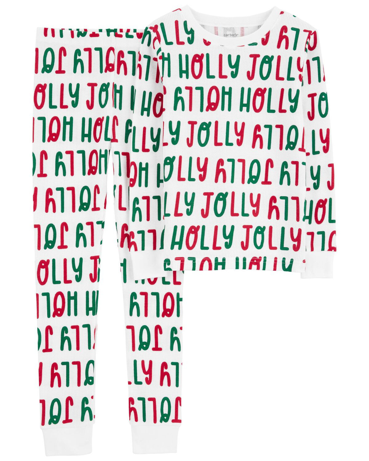 Kid 2-Piece Christmas Holly Jolly Thermal Pajamas - Carter's | Carter's | Carter's Inc