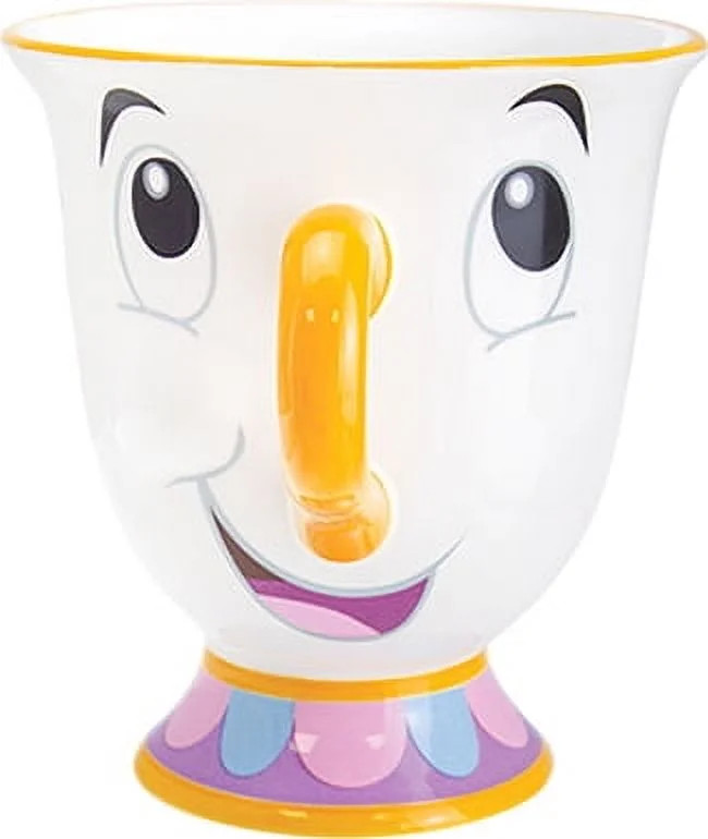 Disney Beauty and the Beast Offical Licensed Chip Tea Cup by Paladone, 6 fl oz Ceramic Coffee Mug... | Walmart (US)