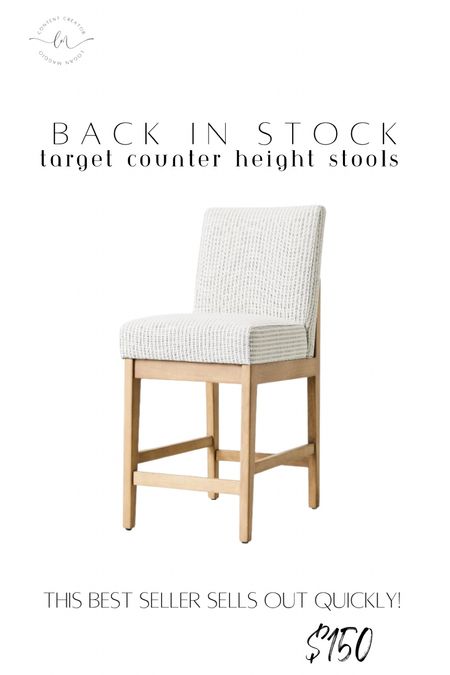 My best selling stool in back in stock!! RUN! 
•easy to clean - I have used Folex and it has gotten out pizza sauce and red wine!! 
•so comfortable 
•great price
•stunninggggg

#counterstool #barstool

#LTKFind #LTKstyletip #LTKhome