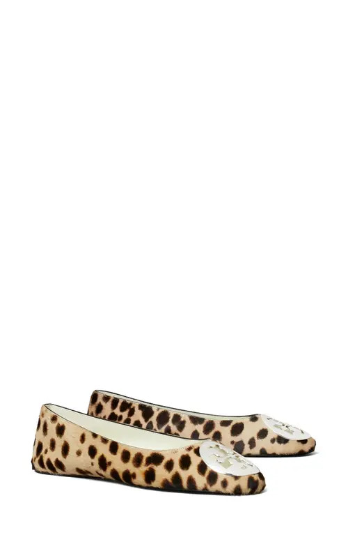 Tory Burch Reva Genuine Calf Hair Ballet Flat in Cheetah Spots at Nordstrom, Size 6 | Nordstrom