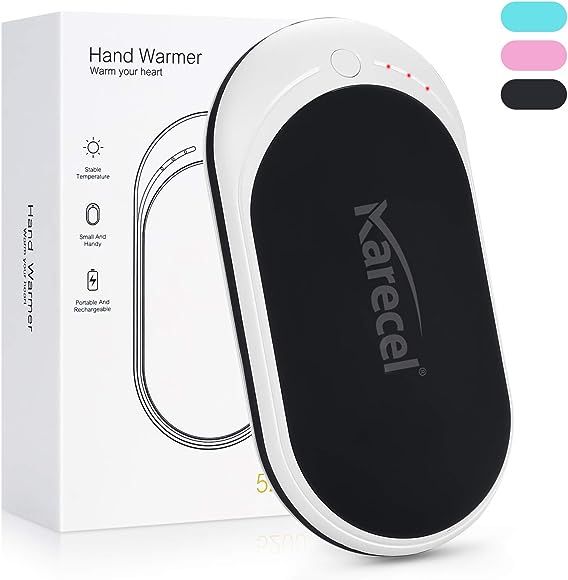 KARECEL Hand Warmers Rechargeable, Electric Hand Warmer Reusable 5200mAh Portable USB Heater Batt... | Amazon (US)