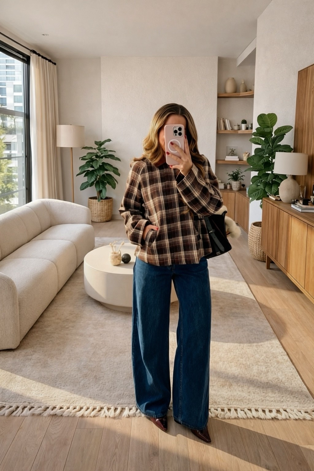 Amazon plaid jacket & Abercrombie wide leg jeans.



#LTKPetite #LTKgrwm #LTKootd