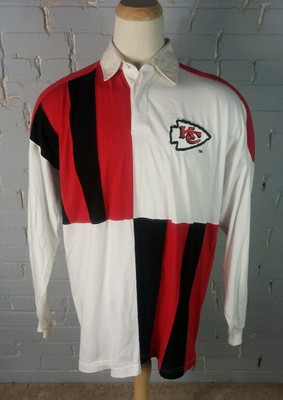 Vtg 90s Logo Athletic Color Block Kansas City Chiefs NFL Football Polo Shirt XL   | eBay | eBay US