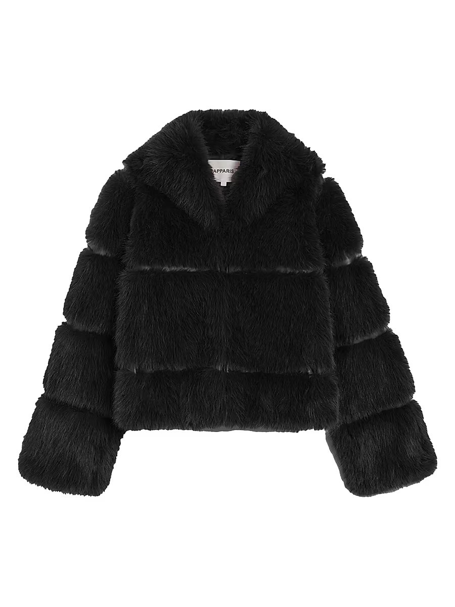 Women's Sai Faux-Sable Fur Coat - Noir - Size XXS | Saks Fifth Avenue