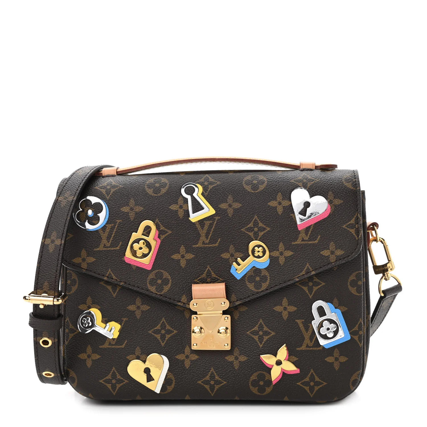 LOUIS VUITTON Monogram Love Lock Pochette Metis | FASHIONPHILE | Fashionphile