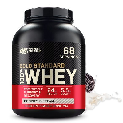 Optimum Nutrition, Gold Standard 100% Whey Protein Powder, Cookies & Cream, 4.6lb | Target