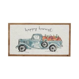 Happy Harvest Blue Truck Wood Plank Wall Accent by Ashland® | Michaels Stores