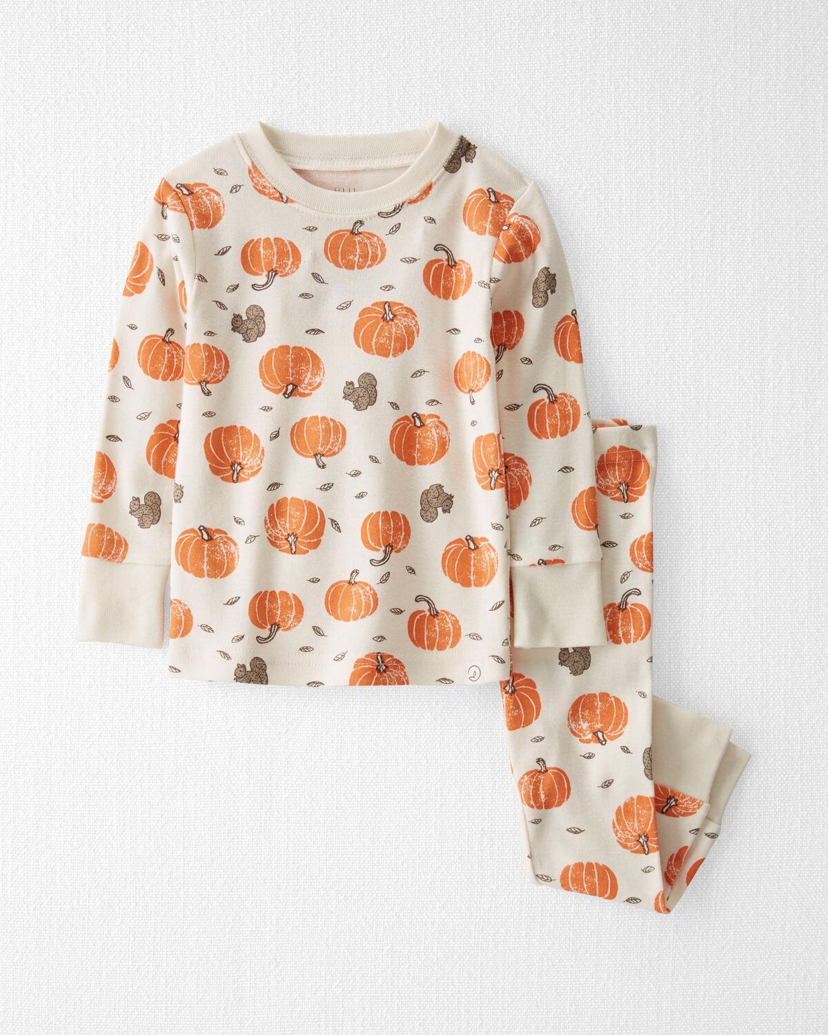Harvest Pumpkins On Sweet Cream Baby Organic Cotton Pajamas Set | carters.com | Carter's