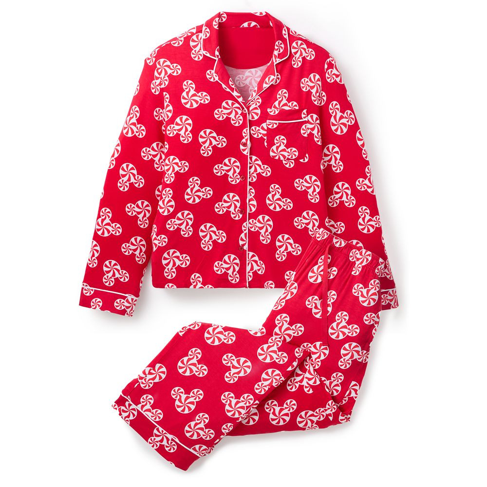 Mickey Mouse Icon Peppermint Swirl Holiday Sleep Set for Women | Disney Store