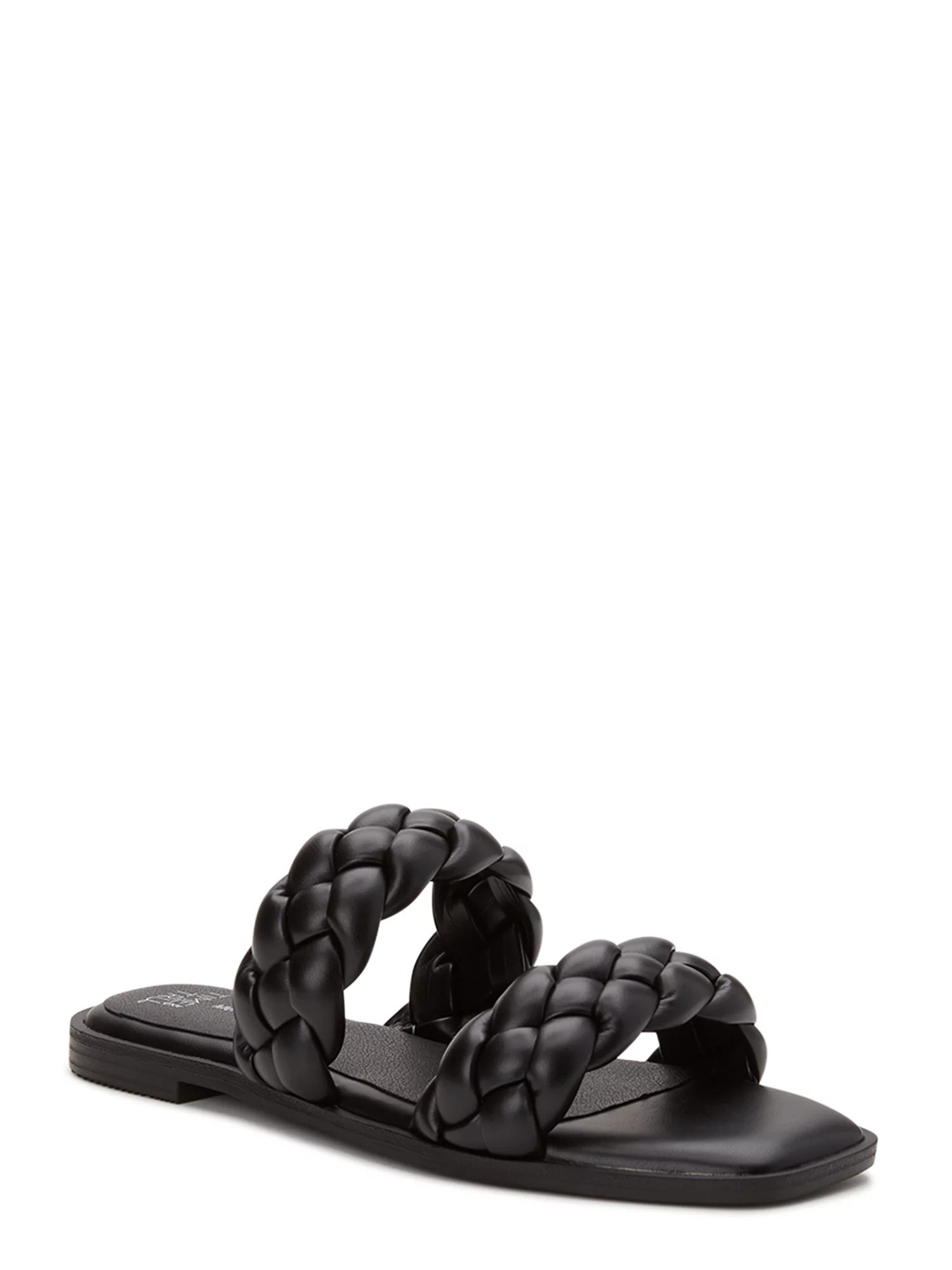 Time and Tru Women's Braided Two Band Sandals | Walmart (US)