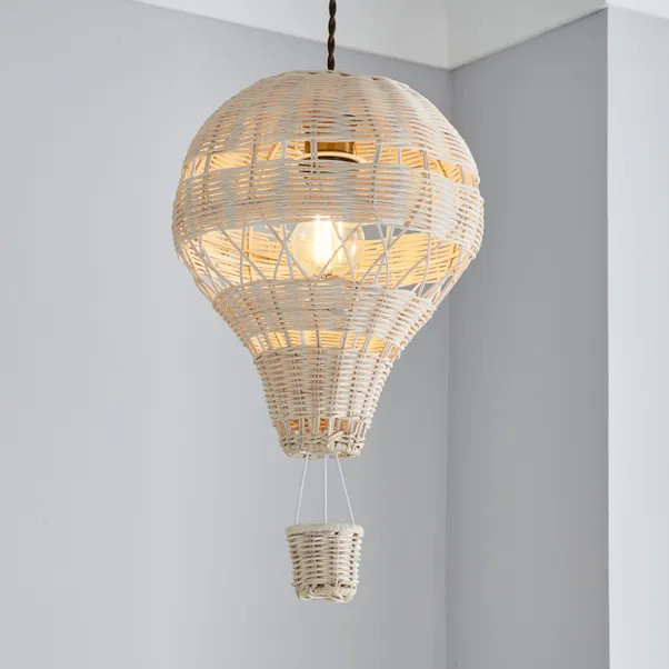 Hot Air Balloon Rattan Easy Fit Pendant Shade | Dunelm (migrated)