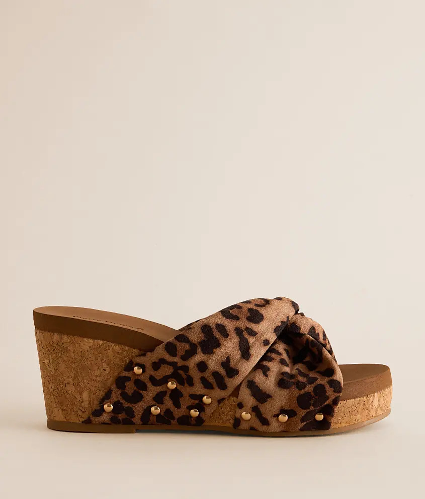 Vivian Leopard Wedge Sandal | Buckle