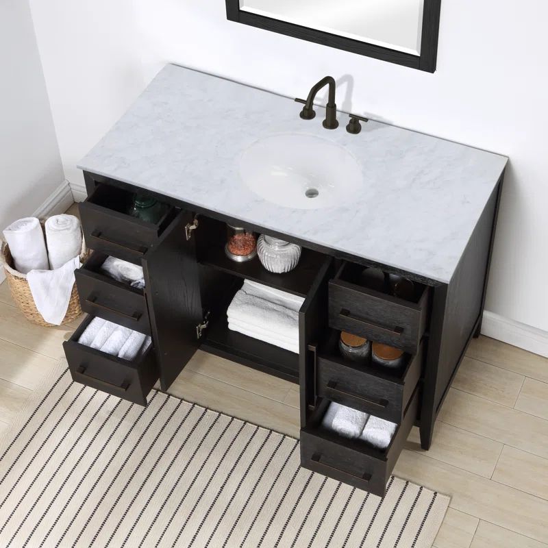 Alsup 48'' Free-standing Single Bathroom Vanity with Vanity Top | Wayfair North America