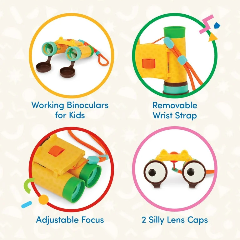 Battat Adventure Scout Binoculars with Focus Knob Wrist Strap, Toddler and Preschool Toys | Walmart (US)