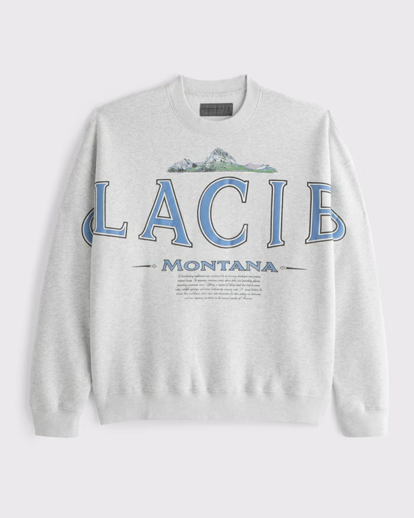 Glacier Graphic Crew Sweatshirt | Abercrombie & Fitch (US)