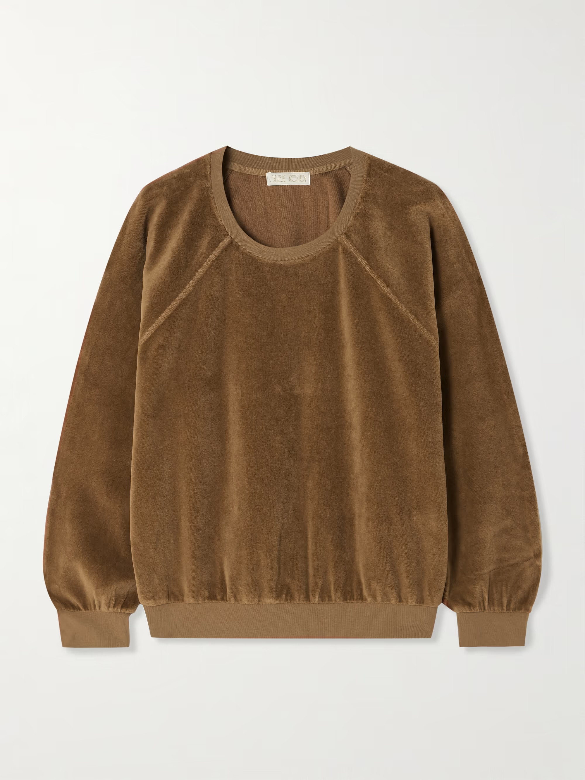 Cotton-blend velour sweater | NET-A-PORTER (US)