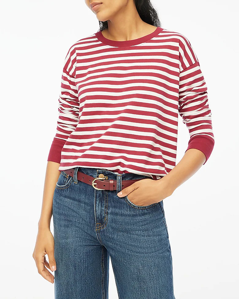 Long-sleeve striped tee | J.Crew Factory