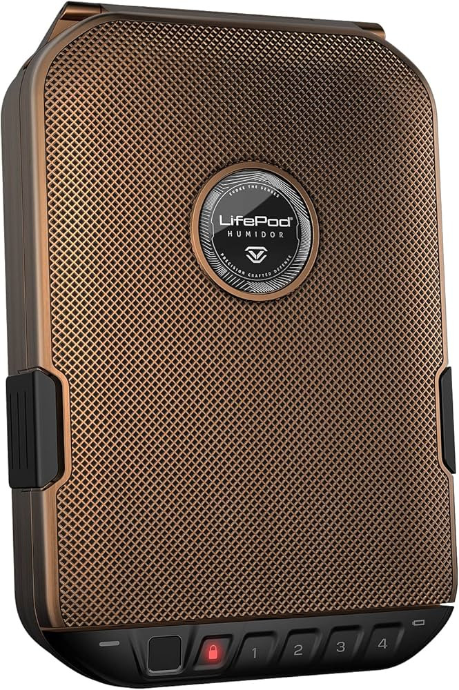 VAULTEK LifePod Humidor Cigar Lock Box Waterproof Travel Case Rugged Electronic Lock Box Portable... | Amazon (US)