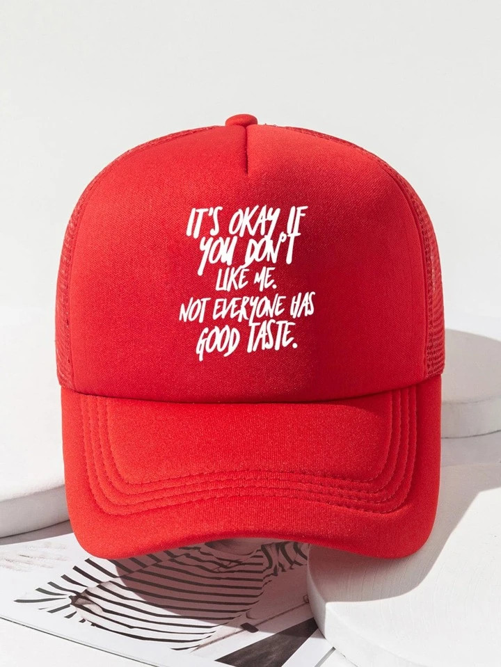 Men Slogan Graphic Trucker Hat | SHEIN