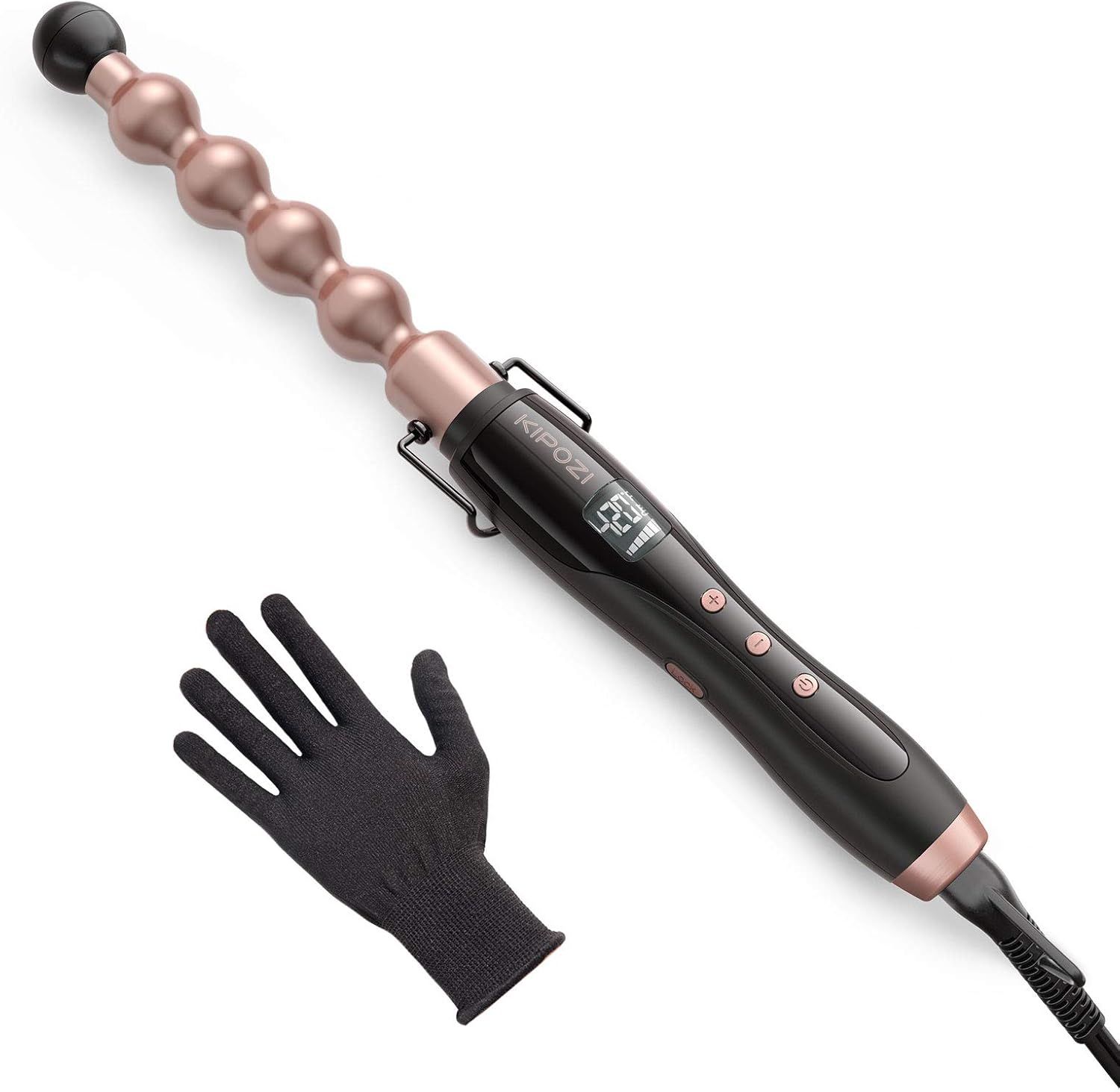 KIPOZI 1 Inch Bubble Wand Curling Iron Professional Spiral Curling Iron for Waves Beachy Use Home... | Amazon (US)