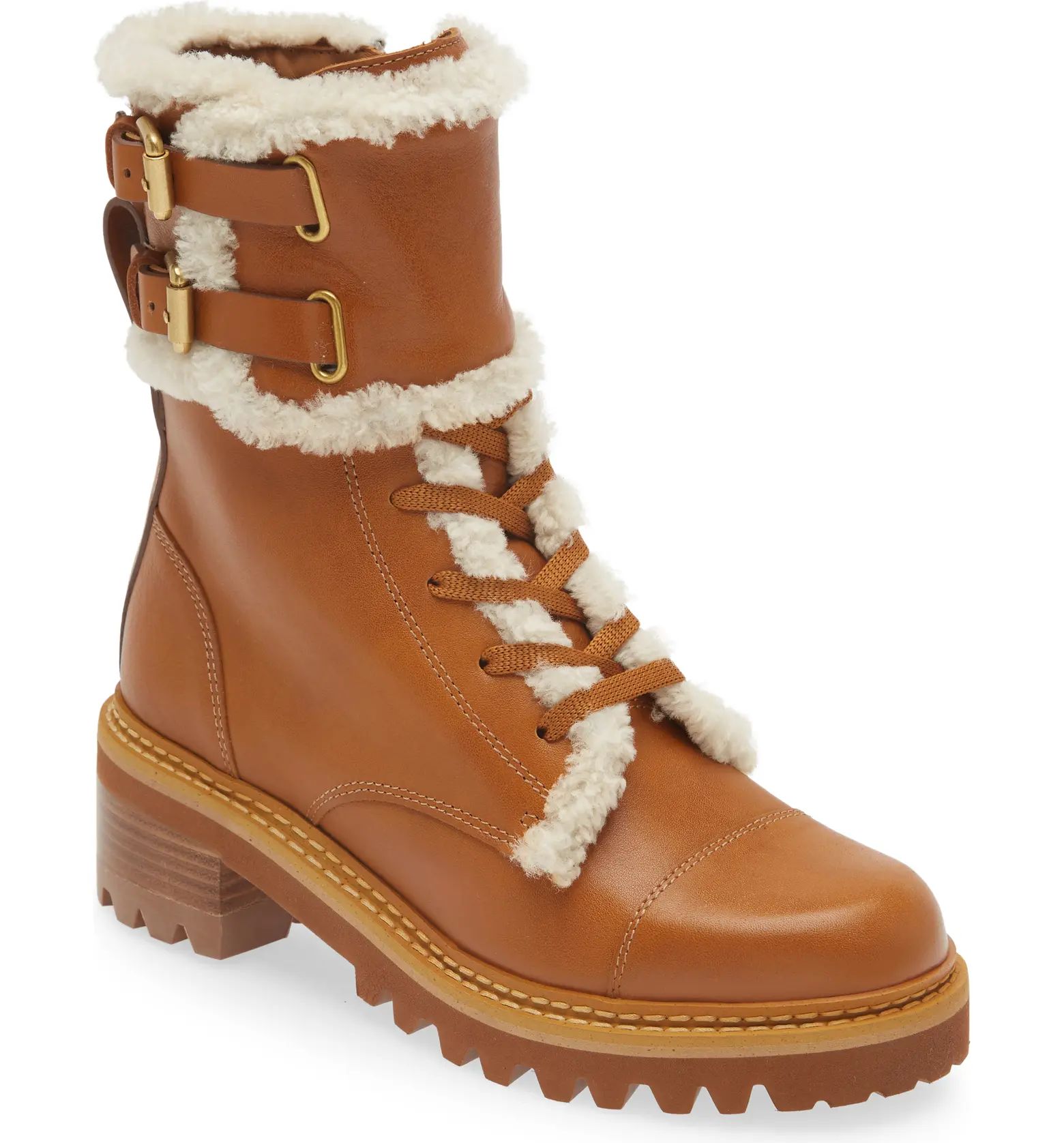 See by Chloé Mallory Genuine Shearling Boot (Women) | Nordstrom | Nordstrom